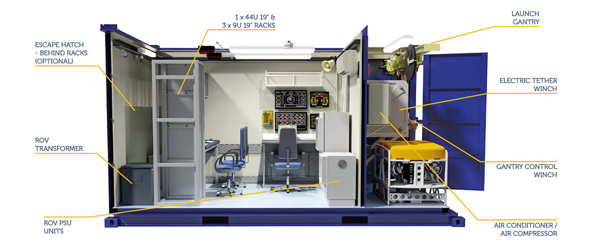 Containerised Launch System Cabin
