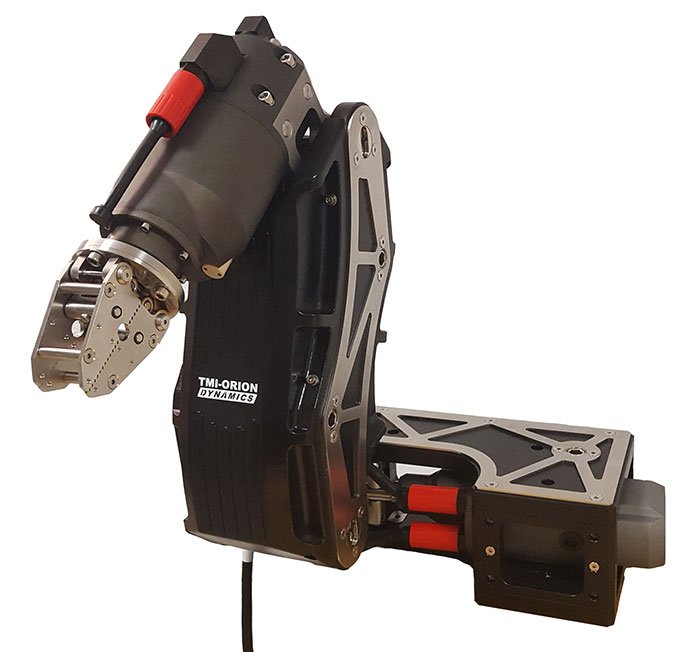 ROV electrical manipulator arm front view